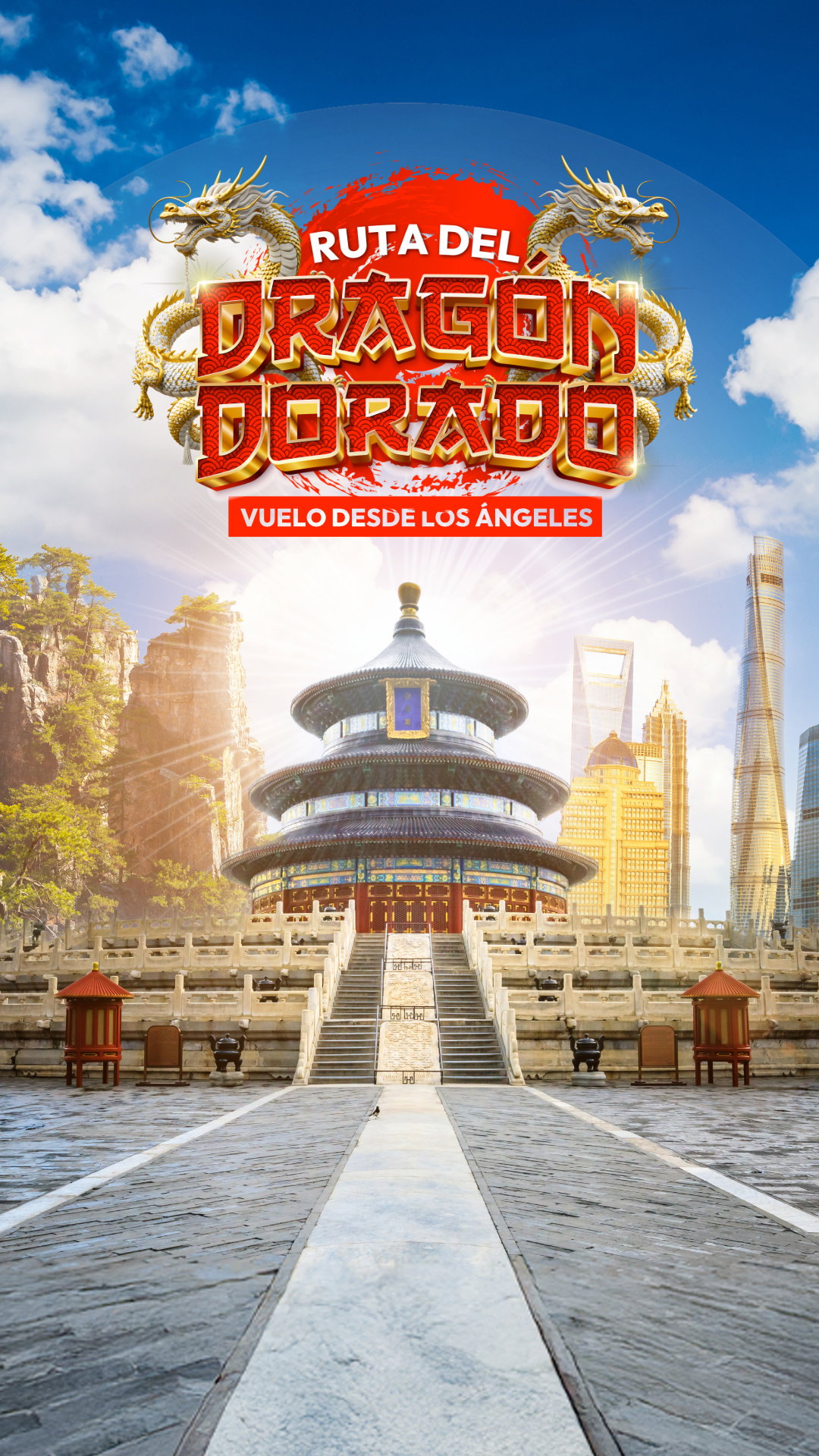 Ruta Del Dragón Dorado Vuelo Desde Los Ángeles