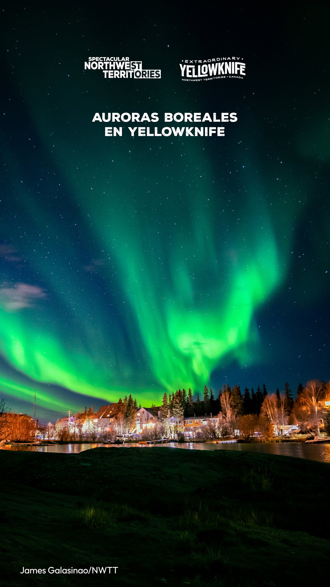 Auroras Boreales en Yellowknife