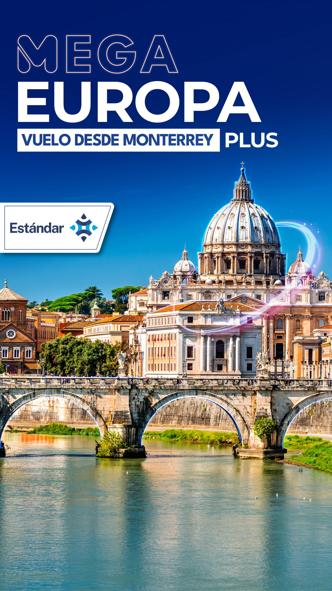 Mega Europa Vuelo desde MTY Plus