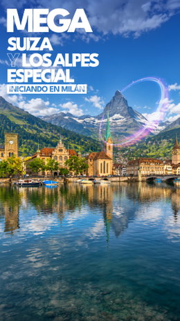 Mega Suiza y los Alpes Iniciando en Milán