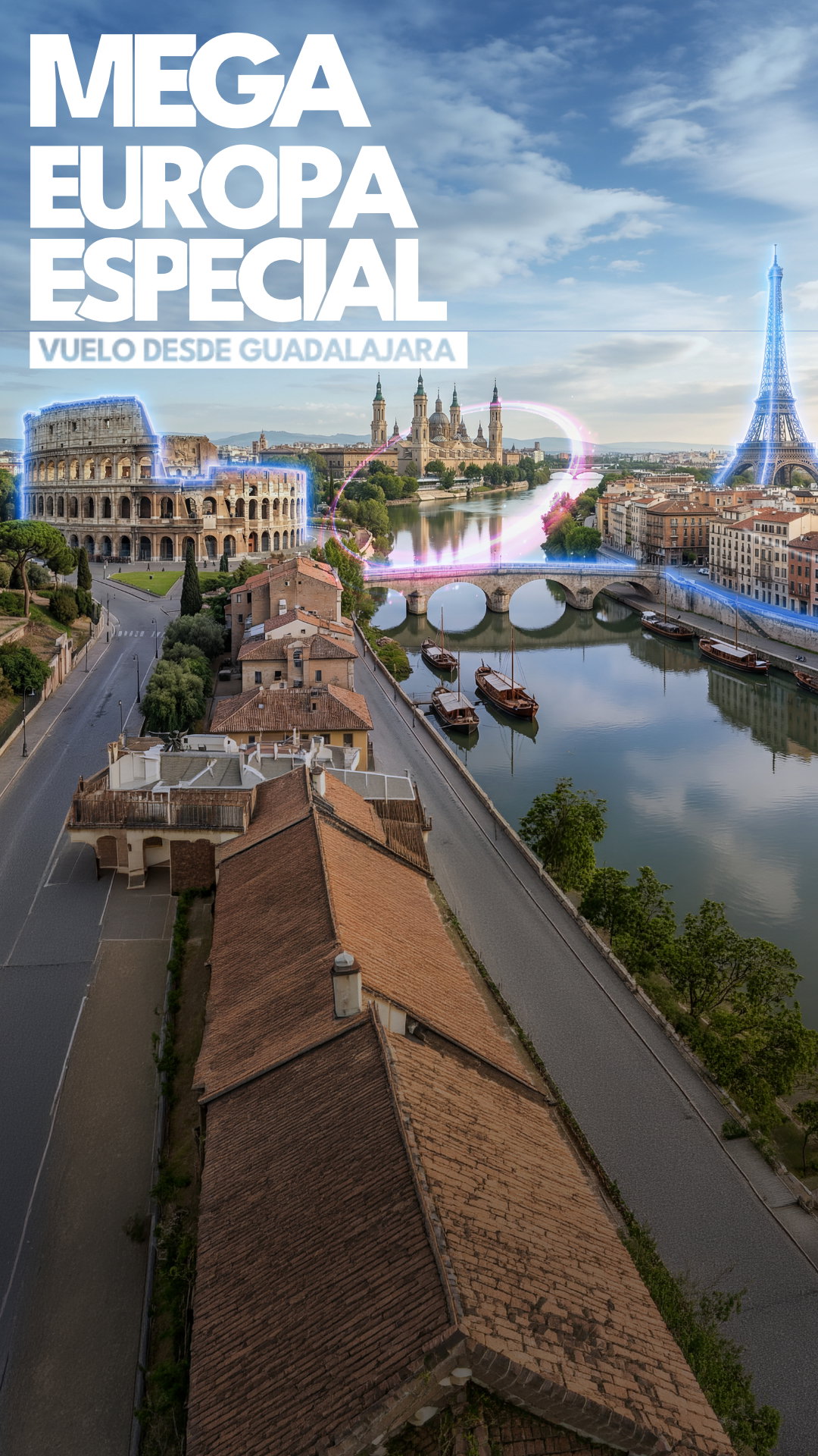 Mega Europa Especial Vuelo desde GDL