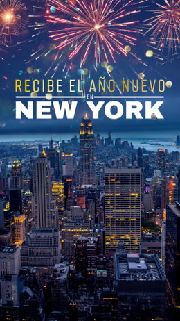 Recibe el Año Nuevo en New York.