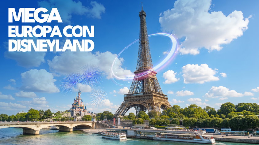 Mega Europa con Disneyland visitando España, Francia, Suiza, Italia con Mega Travel México