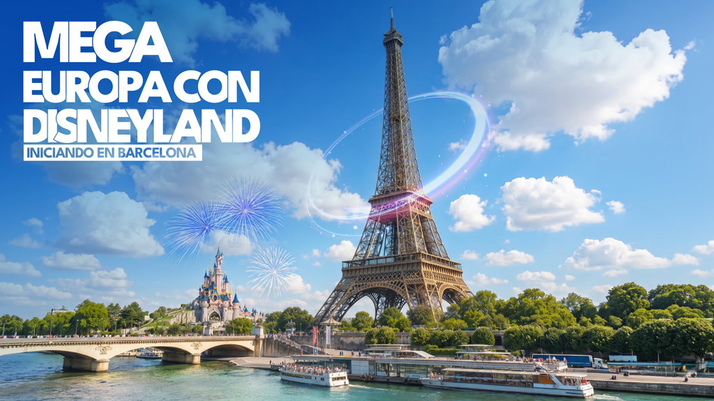 Mega Europa Iniciando en Barcelona con Disneyland