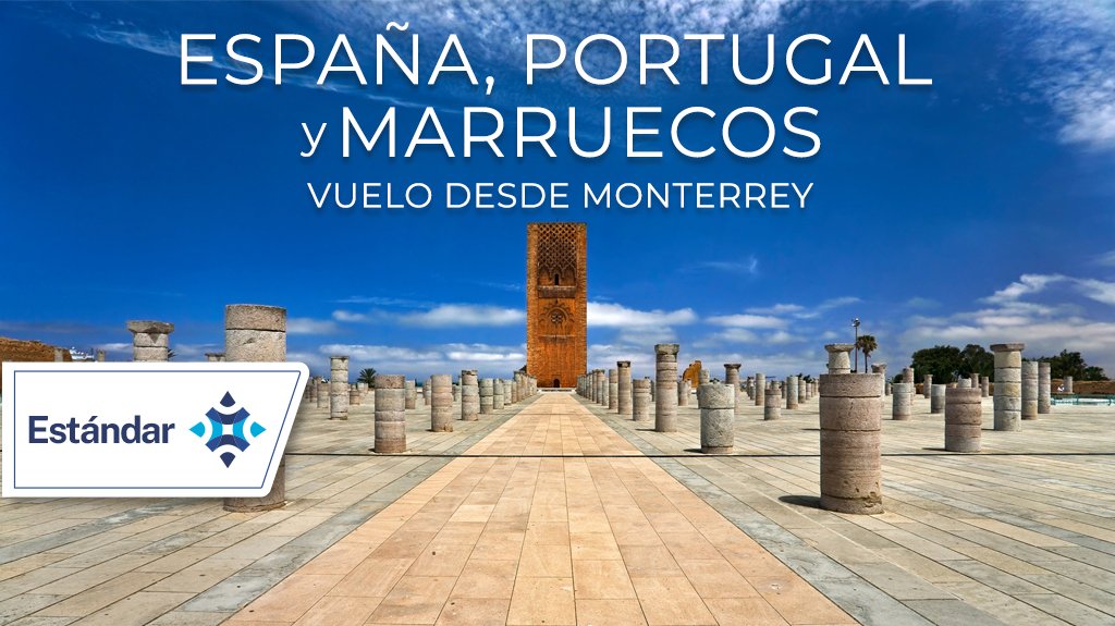 Mega Travel España Portugal y Marruecos Vuelo desde MTY