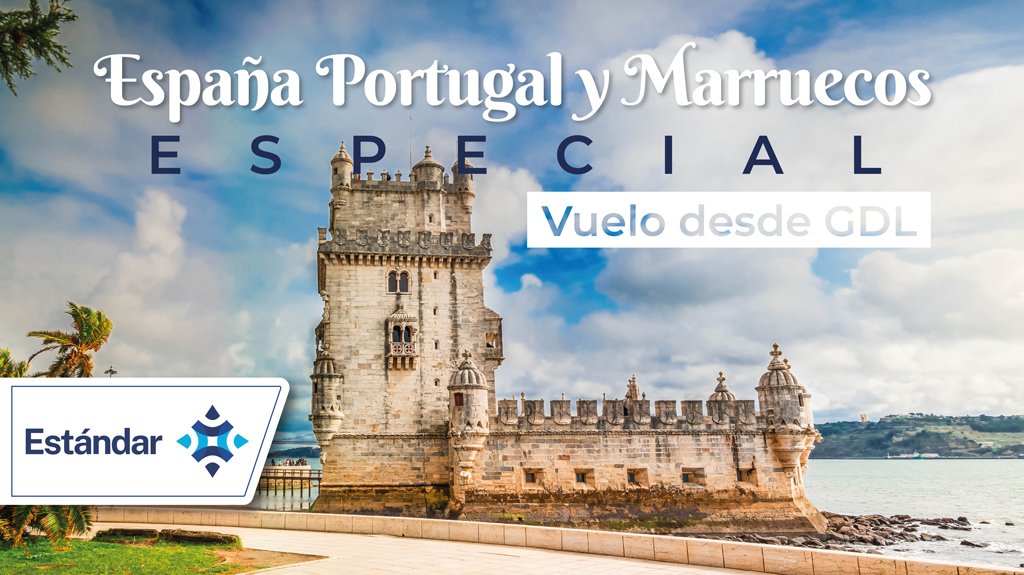 Mega Travel España Portugal y Marruecos Especial Vuelo desde GDL