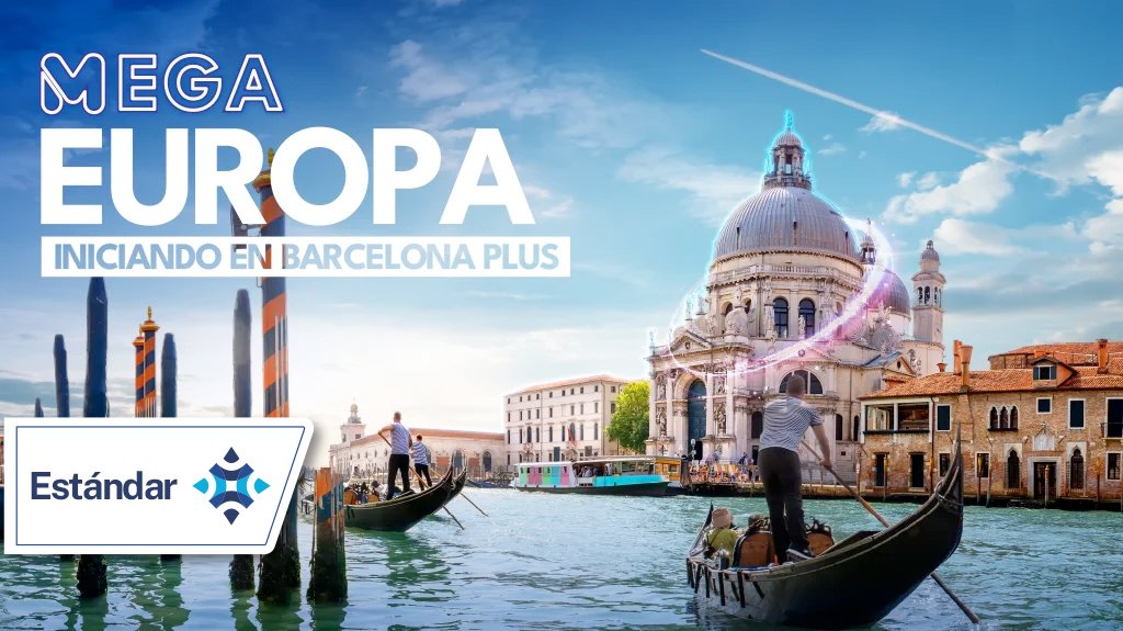 Mega Travel Mega Europa Iniciando en Barcelona Plus