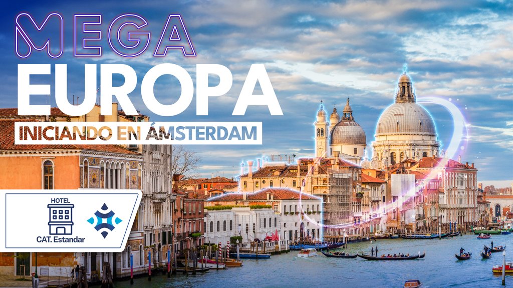 Mega Travel Mega Europa Iniciando en Ámsterdam