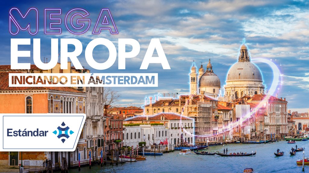 Mega Travel Mega Europa Iniciando en Ámsterdam