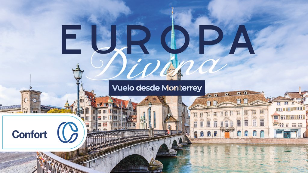 Mega Travel Europa Divina Vuelo Saliendo desde MTY