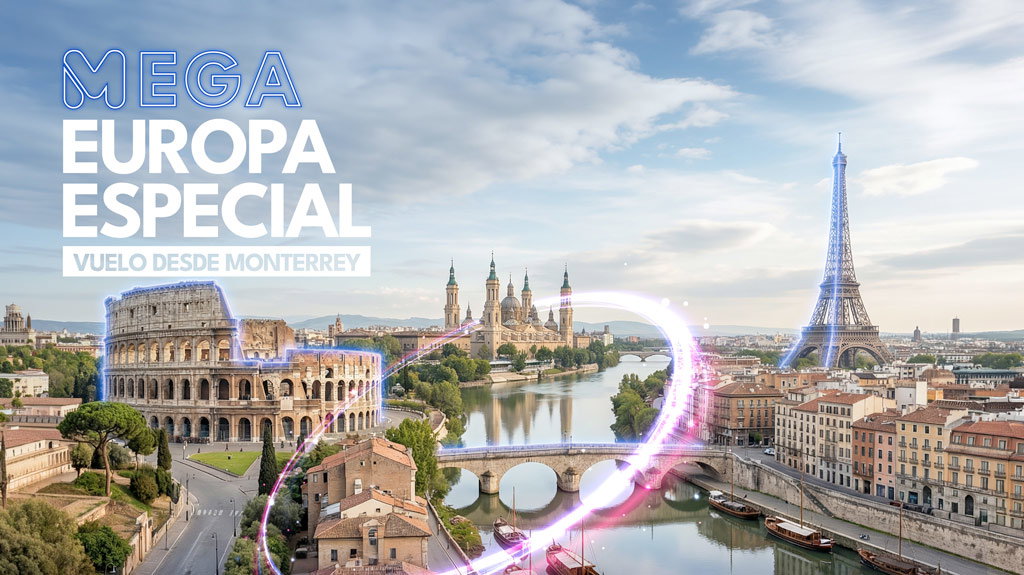 Mega Europa Especial  Vuelo desde MTY