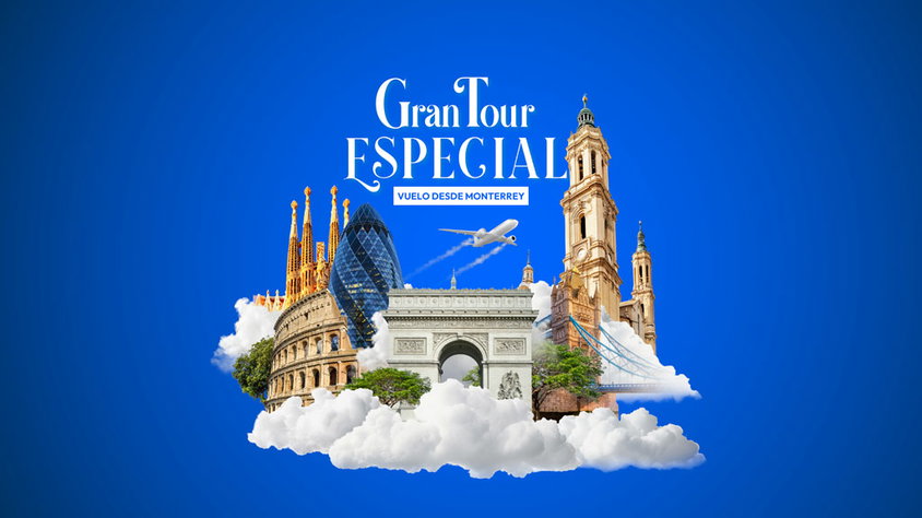 Gran Tour de Europa Especial Vuelo desde MTY visitando Inglaterra, Francia, Alemania, Suiza, Liechtenstein, Austria, Italia, España con Mega Travel México