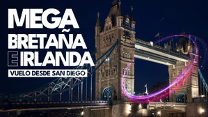 MT-12574 Mega Bretaña e Irlanda Invierno Vuelo desde San Diego