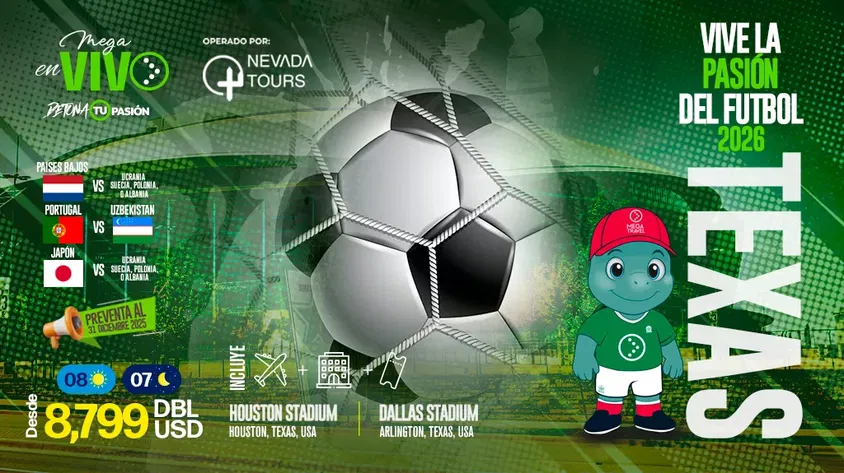 Vive la pasión del fútbol en Texas 2026