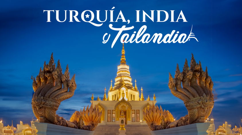 Turquía, India y Tailandia