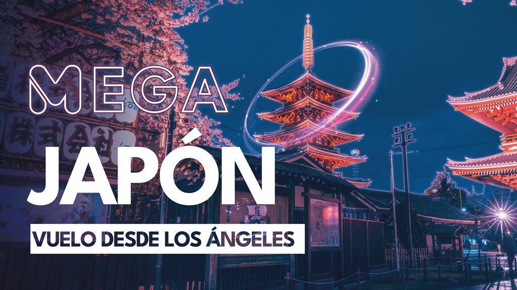 Mega Travel Mega Japón Vuelo desde Los Ángeles