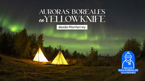 MT-41599 Auroras Boreales en Yellowknife desde Monterrey
