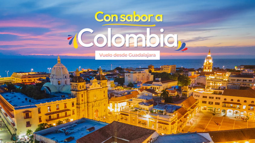 Con Sabor a Colombia Vuelo desde Guadalajara