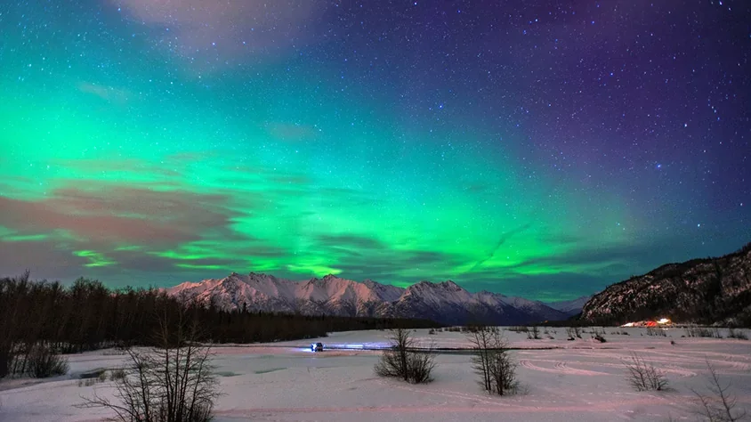 Ruta de las Auroras Boreales en Alaska