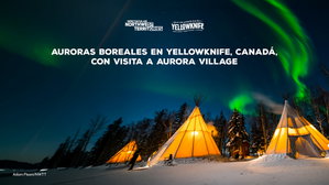 MT-41593 Auroras boreales en Yellowknife, Canadá, con visita a Aurora Village