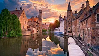 Castillo en Brujas Belgica Castillo en Brujas Belgica