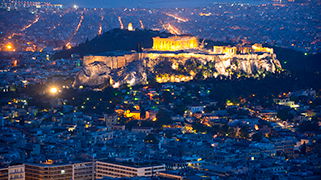 Atenas de noche Atenas de noche