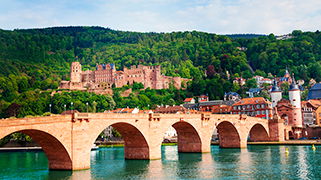 Heidelberg Vista del Puente Antiguo Heidelberg Vista del Puente Antiguo