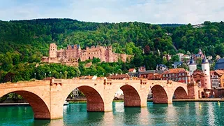 Heidelberg Vista del Puente Antiguo Heidelberg Vista del Puente Antiguo