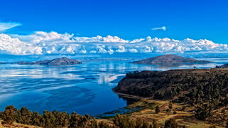 Lago Titicaca en Bolivia Lago Titicaca en Bolivia