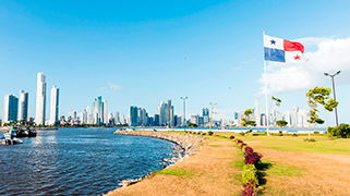 Horizonte de la Ciudad en Panama Horizonte de la Ciudad en Panama